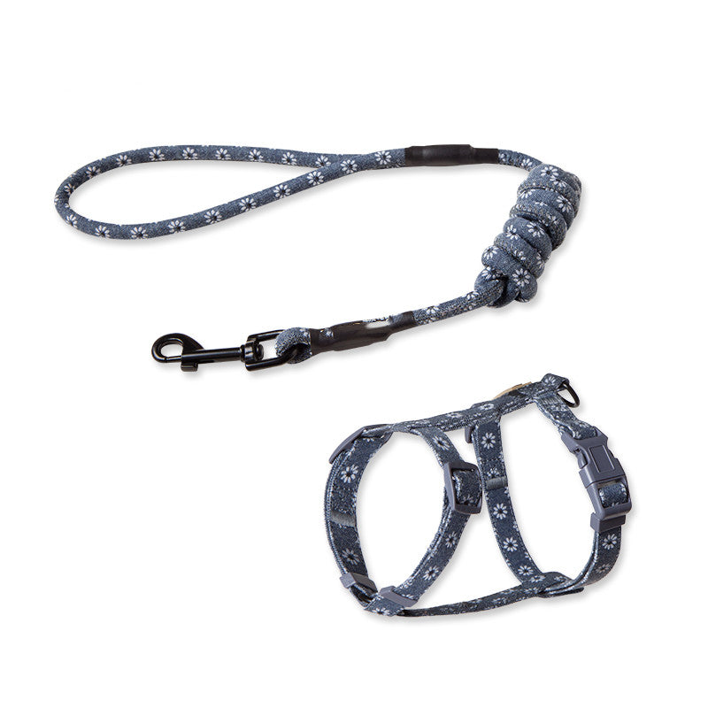 Pet Anti Escape Fashion Harness Leash Set