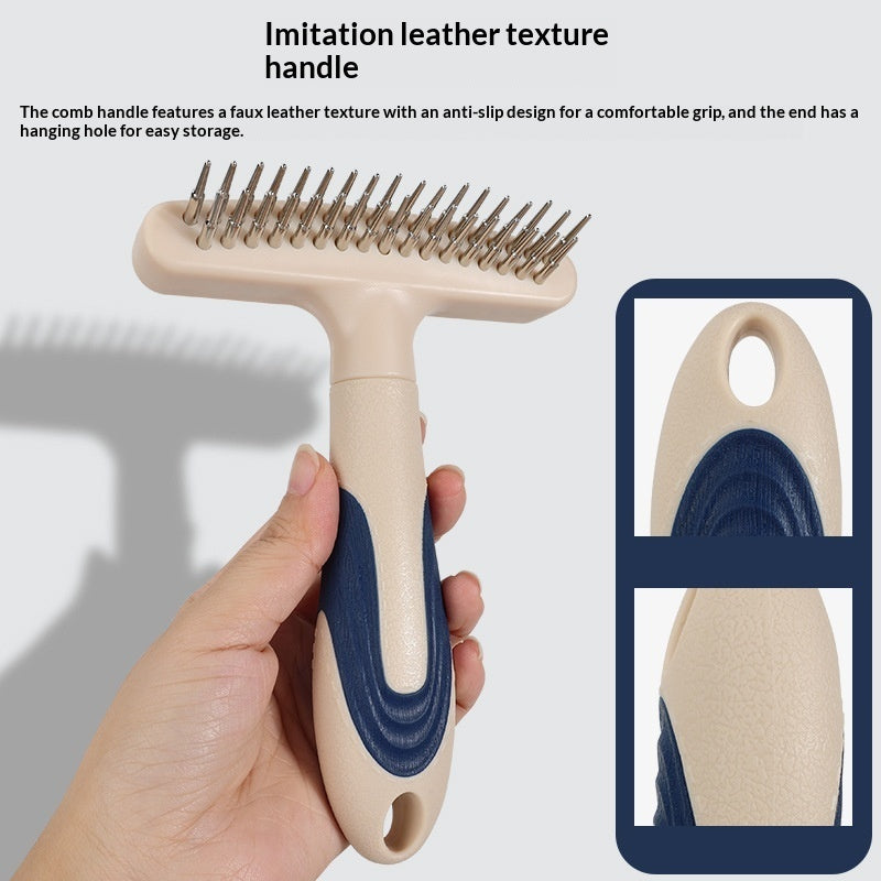 Pet Grooming Brush For Loose Hair And Detangling