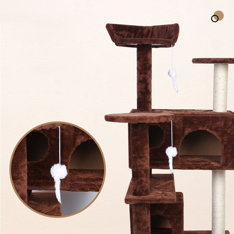 Luxury Villa Pet Climbing Frame Interactive Play Toy