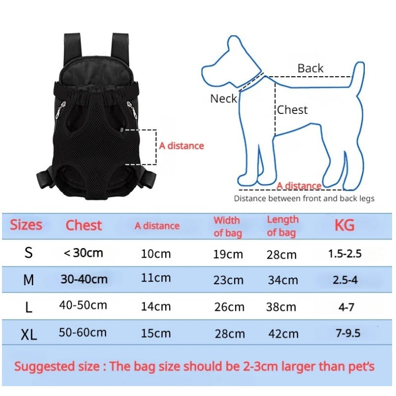 Breathable Adjustable Pet Carrier Backpack For Hiking Travel