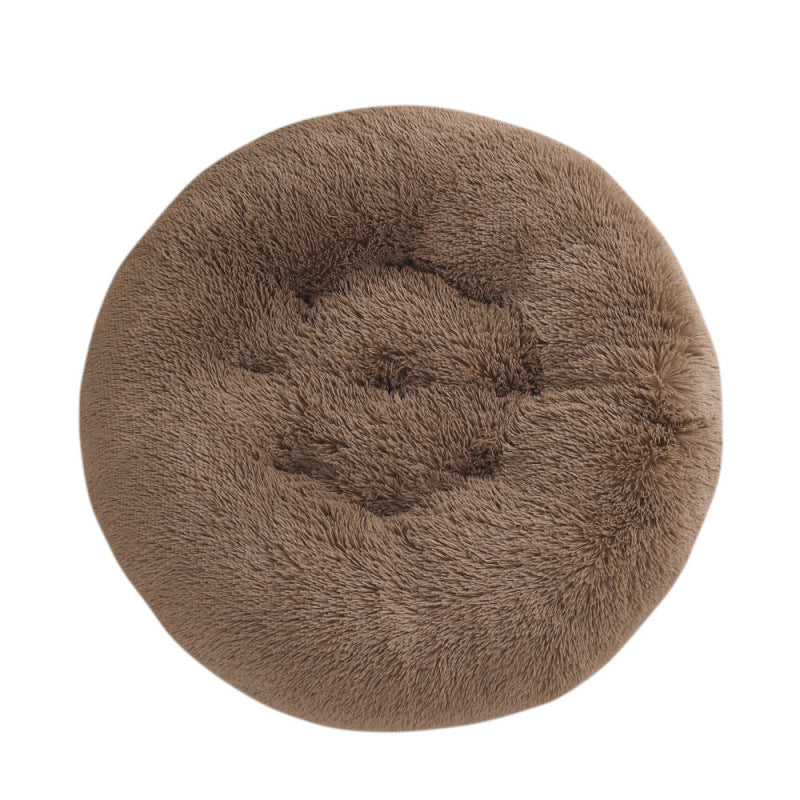 Pet Round Plush Warm Sleep Mat Bed