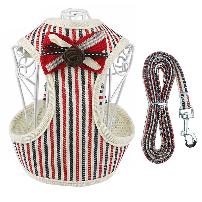 Pet Vest Style Chest Strap Leash Set