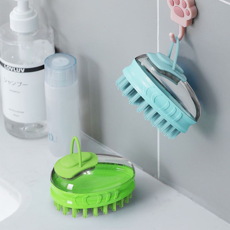 Pet Bath Massage Brush Grooming Scrubber Tool