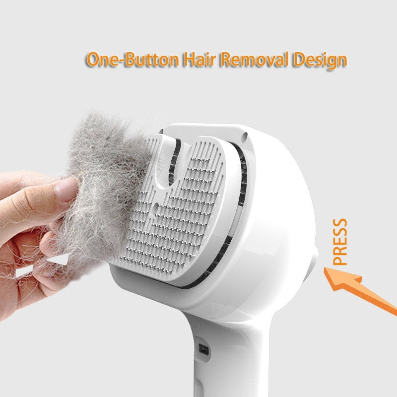 Self Cleaning Pet Grooming Brush With Mist Function