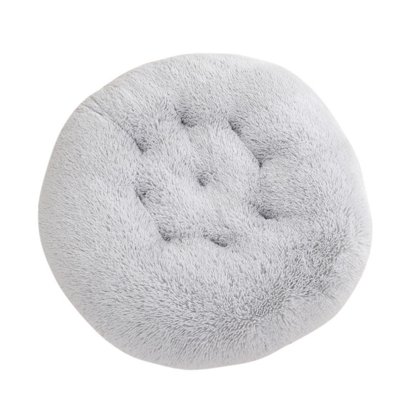 Pet Round Plush Warm Sleep Mat Bed