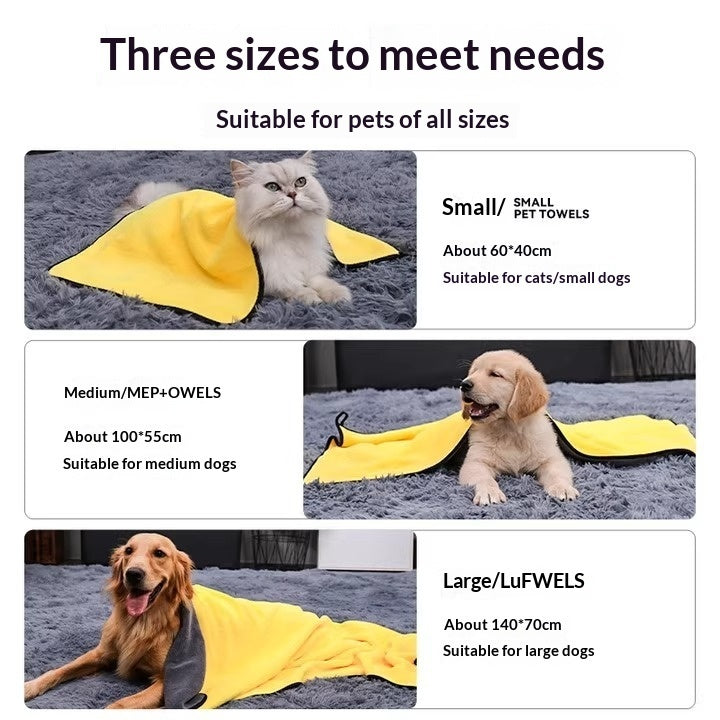 Super Absorbent Quick Dry Pet Bath Towel