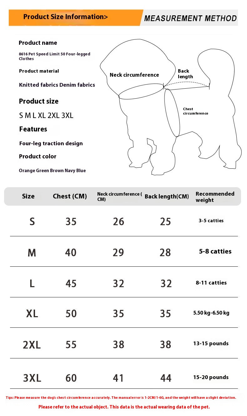 Four Leg Fashion Pet Sweater Clothing Apparel