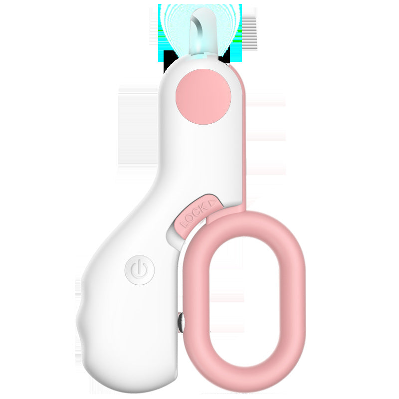 LED Light Pet Mini Nail Trimmer ABS Grooming Tool