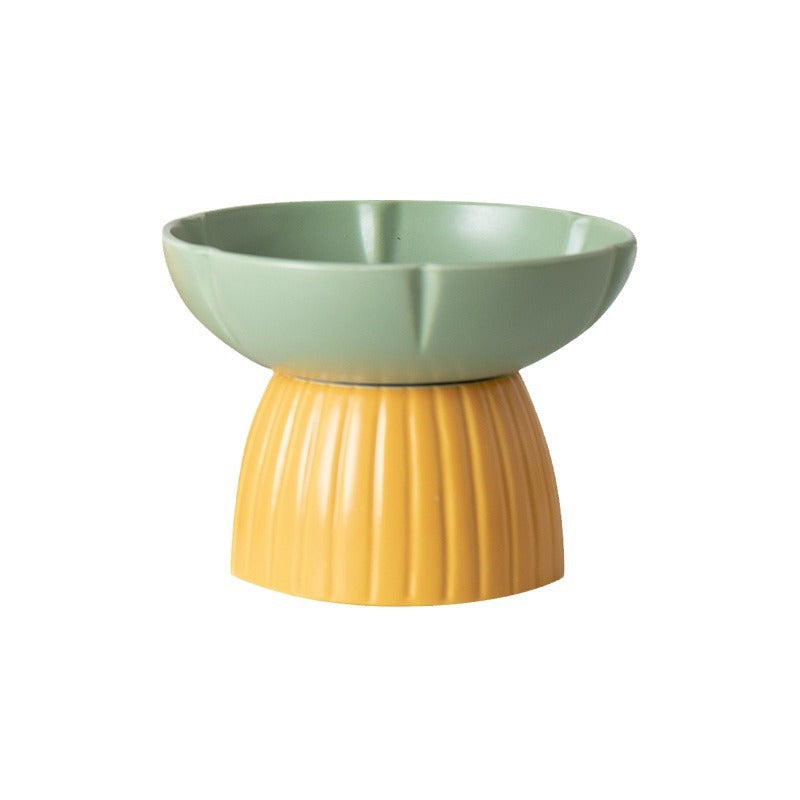 Pet Macaron Color Ceramic Feeding Bowl