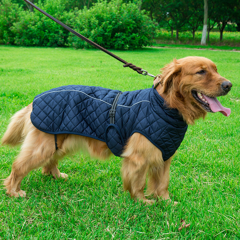 Adjustable Warm Cotton Pet Jacket Clothing Apparel