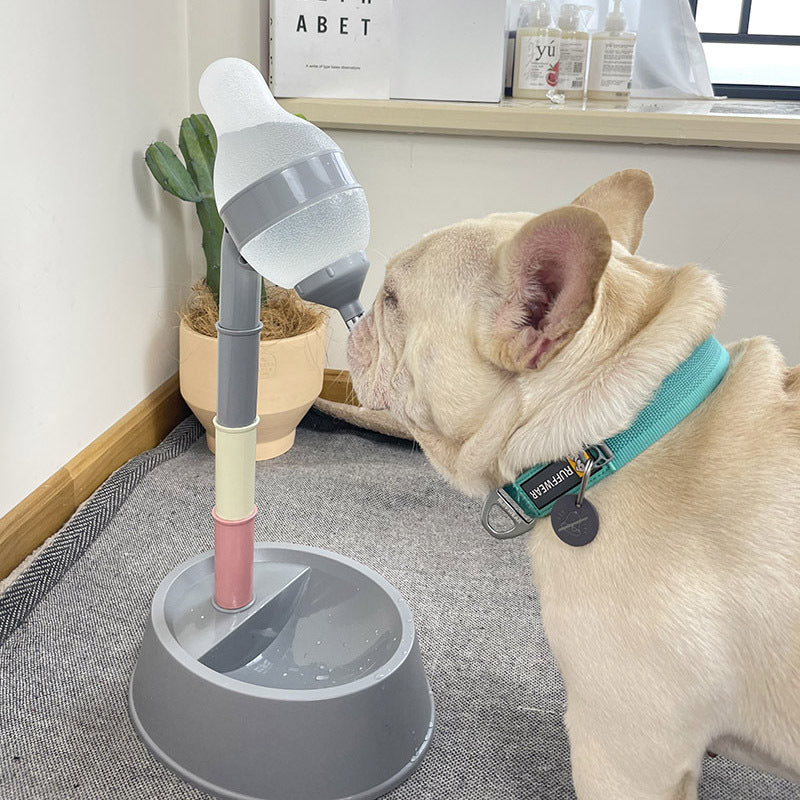 Automatic Pet Water Dispenser Stand Adjustable Height Feeder Bowl