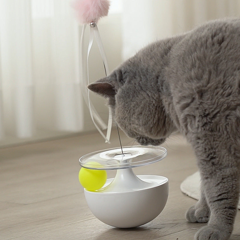 Funny Self Balancing Tumbler Stick Interactive Pet Toy