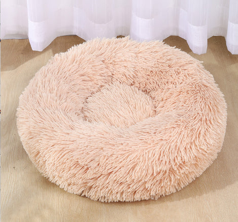 Soft Thick Cotton Plush Round Comfortable Pet Bed