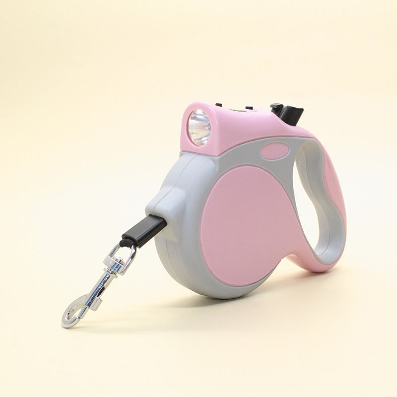 Retractable Pet Leash With Light For Night Walking