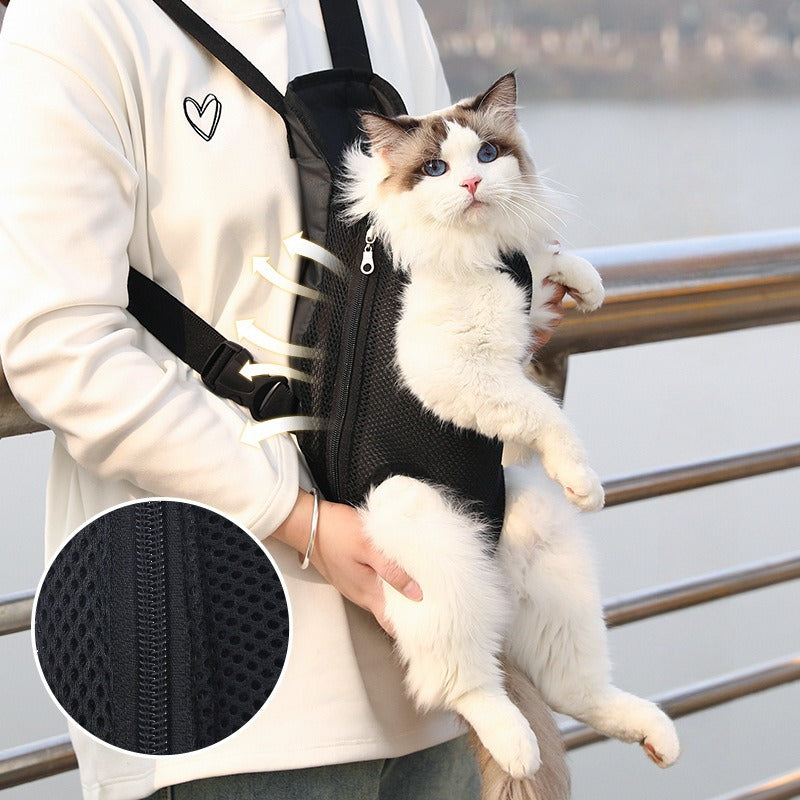 Breathable Adjustable Pet Carrier Backpack For Hiking Travel