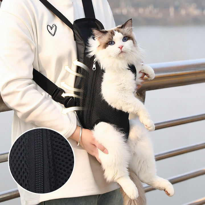 Breathable Adjustable Pet Carrier Backpack For Hiking Travel