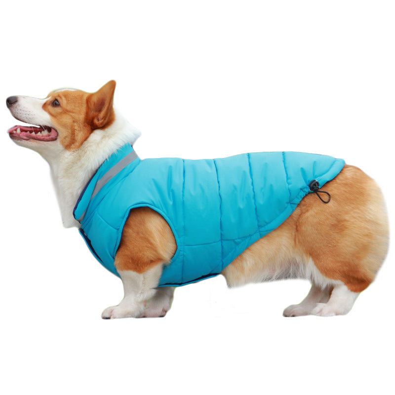 Thickened Waterproof Outdoor Pet Jacket Reflective Double Sided Clothing