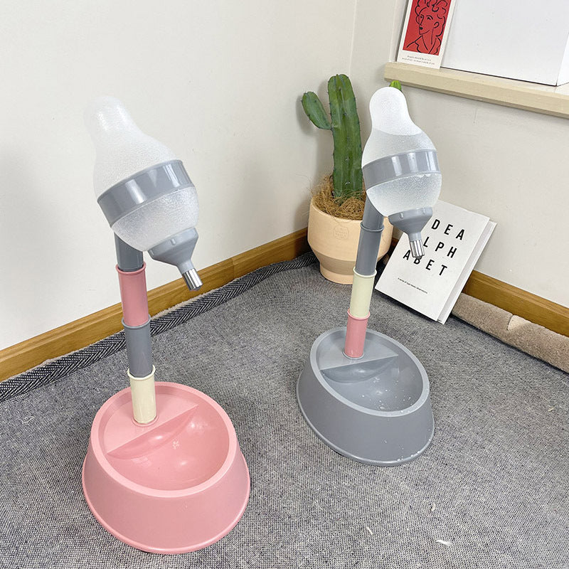 Automatic Pet Water Dispenser Stand Adjustable Height Feeder Bowl