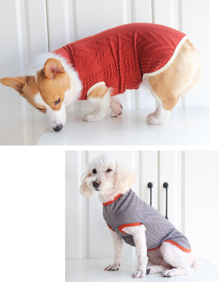 Vintage Twist Pet Sweater Clothing Apparel