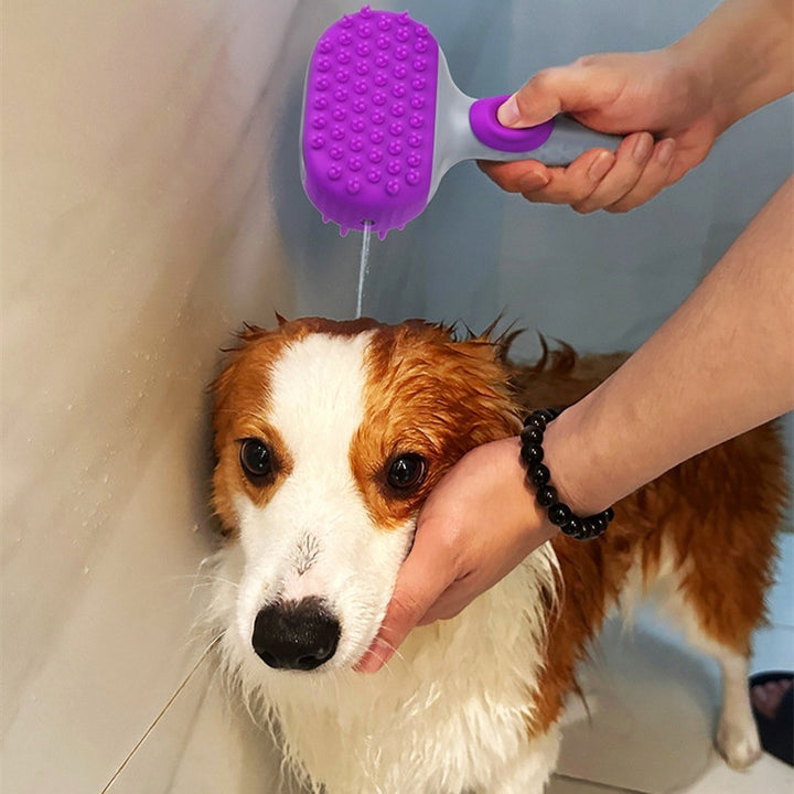 Pet Shower Bath Brush Hair Cleaning Grooming Tool