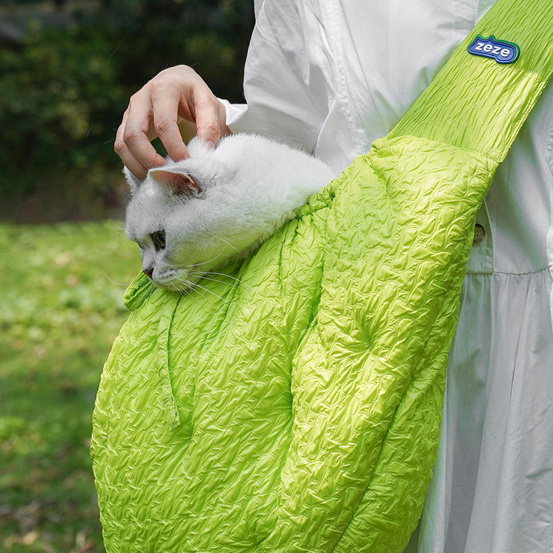 Pet Portable Shoulder Diagonal Warm Carrier Bag