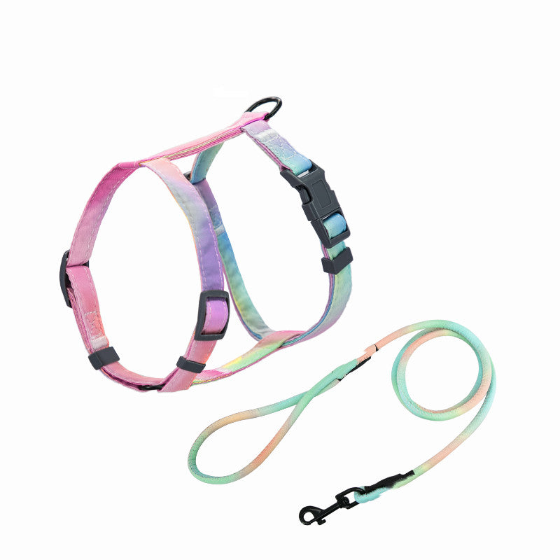 Pet Anti Escape Fashion Harness Leash Set