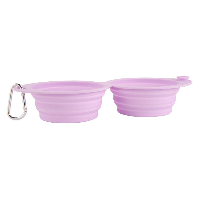 Pet Silicone Foldable Portable Feeding Bowl