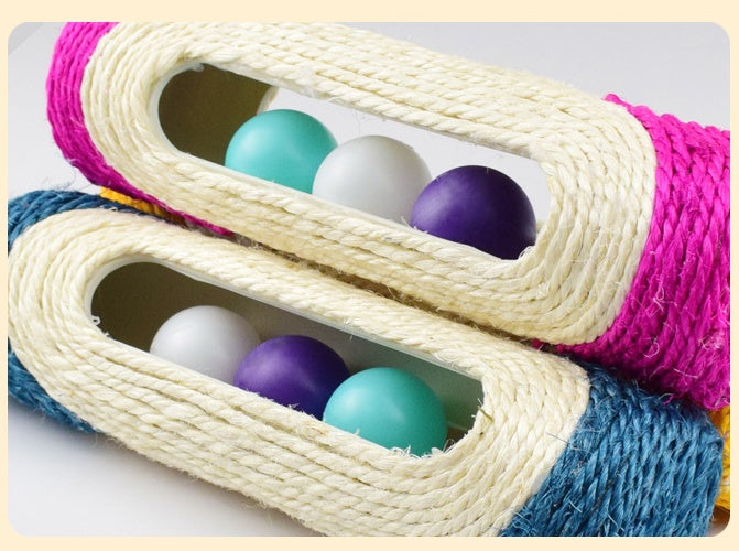 Three Piece Sisal Drum Pet Interactive Toy Set