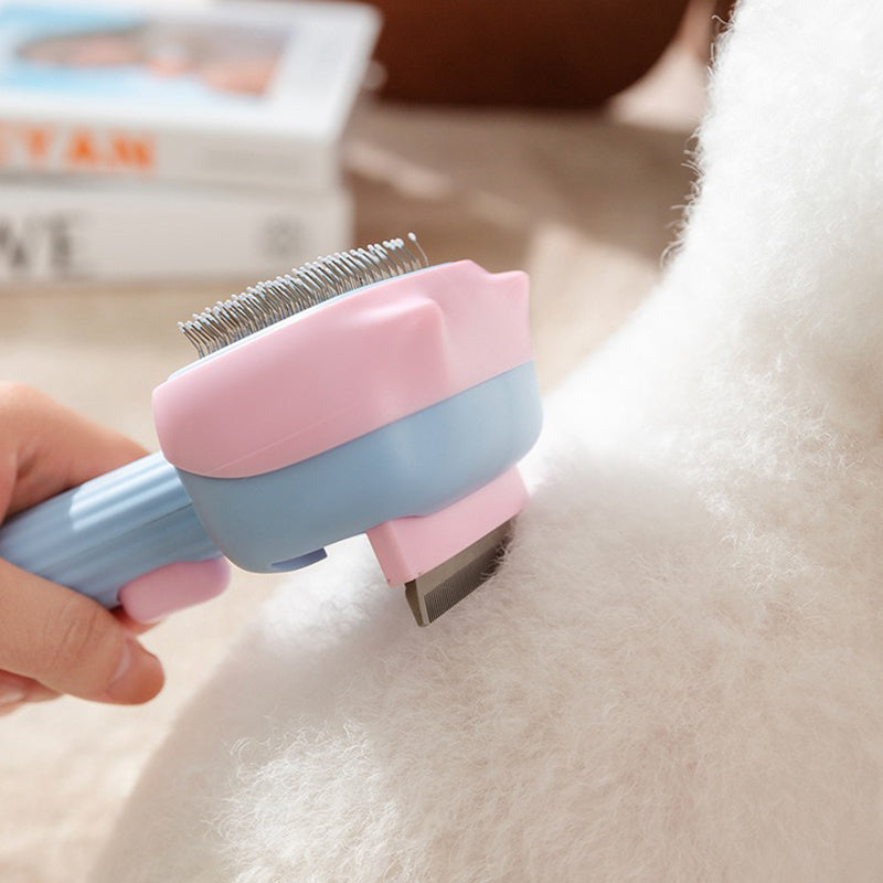 Pet Deshedding Grooming Brush For Hair Reduction And Detangling