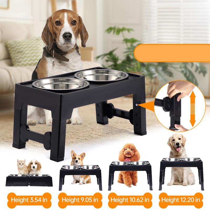 Pet Elevated Feeding Bowl Neck Support Anti Spill Design