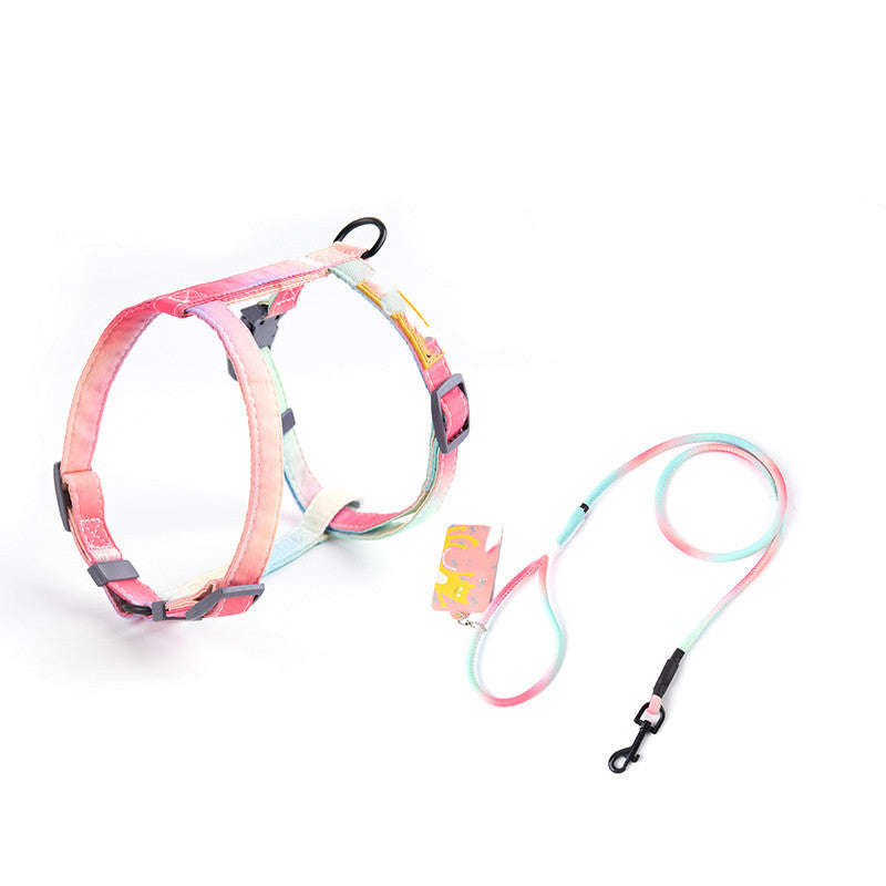 Pet Anti Escape Fashion Harness Leash Set