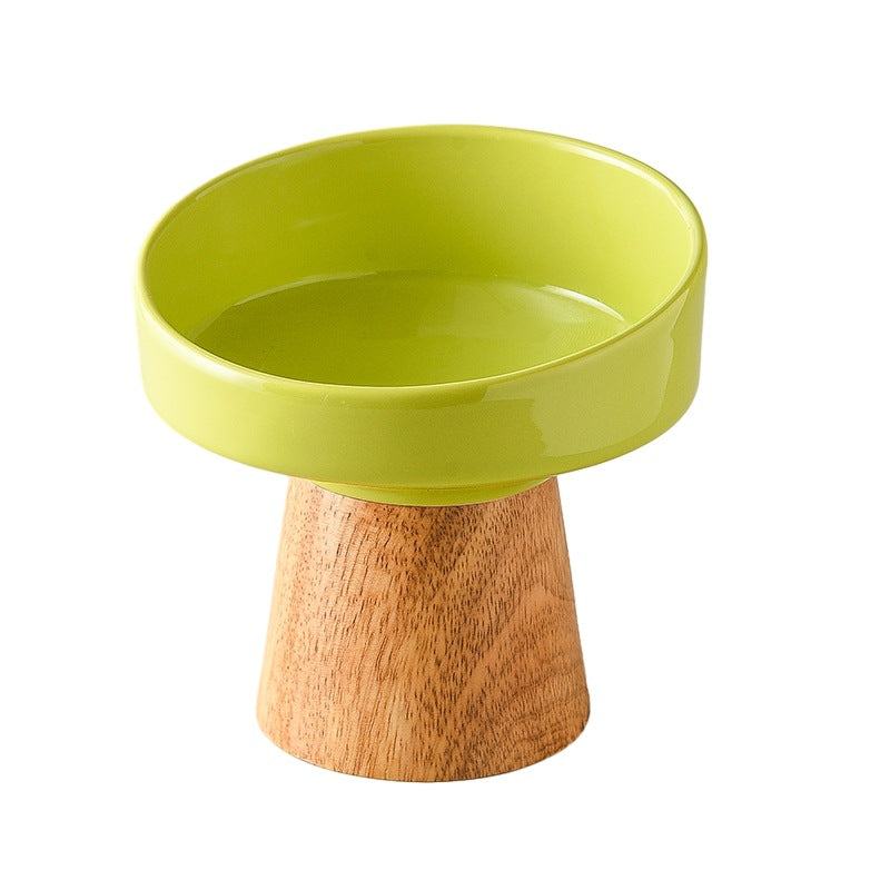 Elevated Ceramic Pet Food Water Bowl Feeding Dish