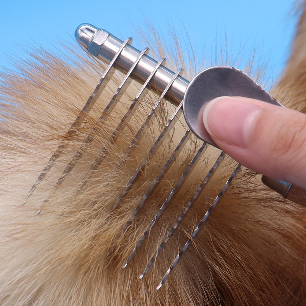 Pet Grooming Brush For Knot And Loose Fur Removal