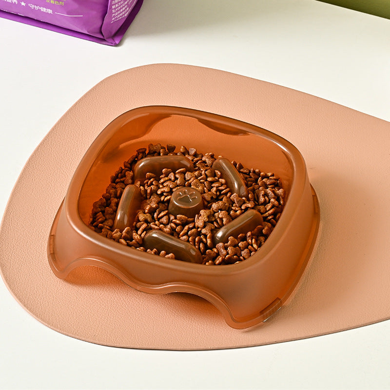Anti-Suffocation Slow Feeding Pet Water Bowl Feeding Plate