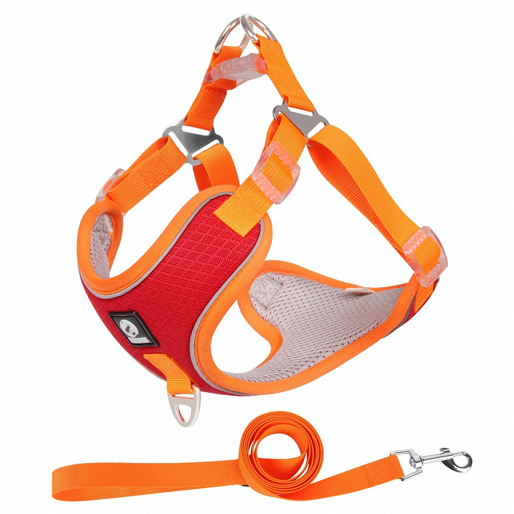 Pet Breathable Adjustable Harness Leash