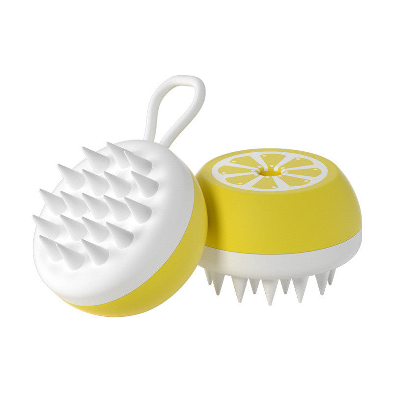 2 In 1 Pet Bath Massage Comb Silicone Grooming Tool