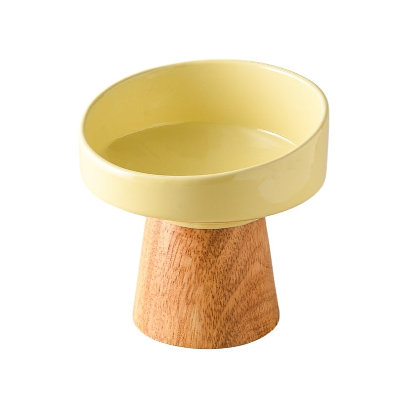 Elevated Ceramic Pet Food Water Bowl Feeding Dish