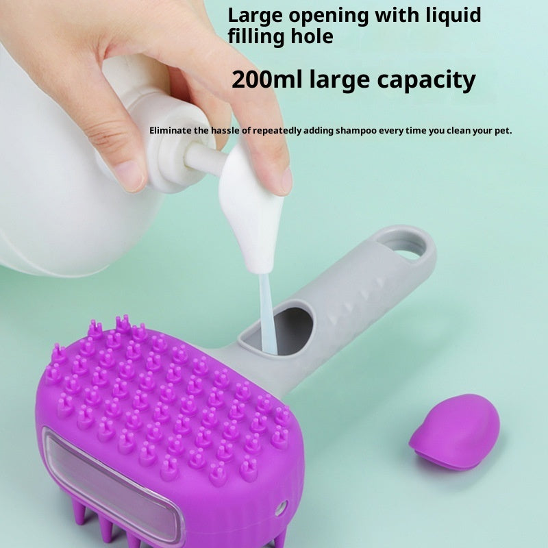 Pet Shower Bath Brush Hair Cleaning Grooming Tool