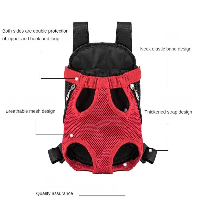 Breathable Adjustable Pet Carrier Backpack For Hiking Travel
