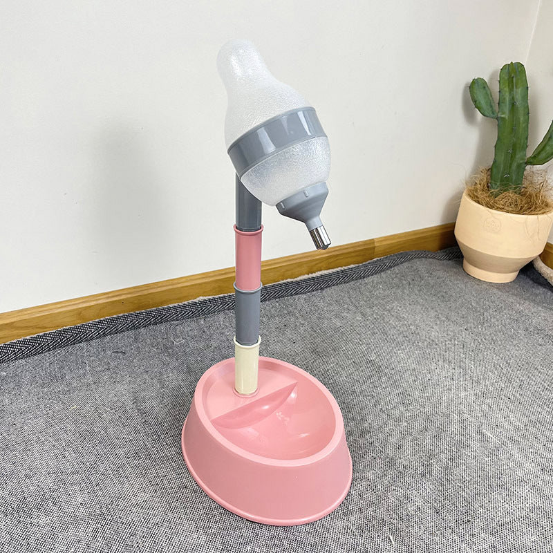 Automatic Pet Water Dispenser Stand Adjustable Height Feeder Bowl