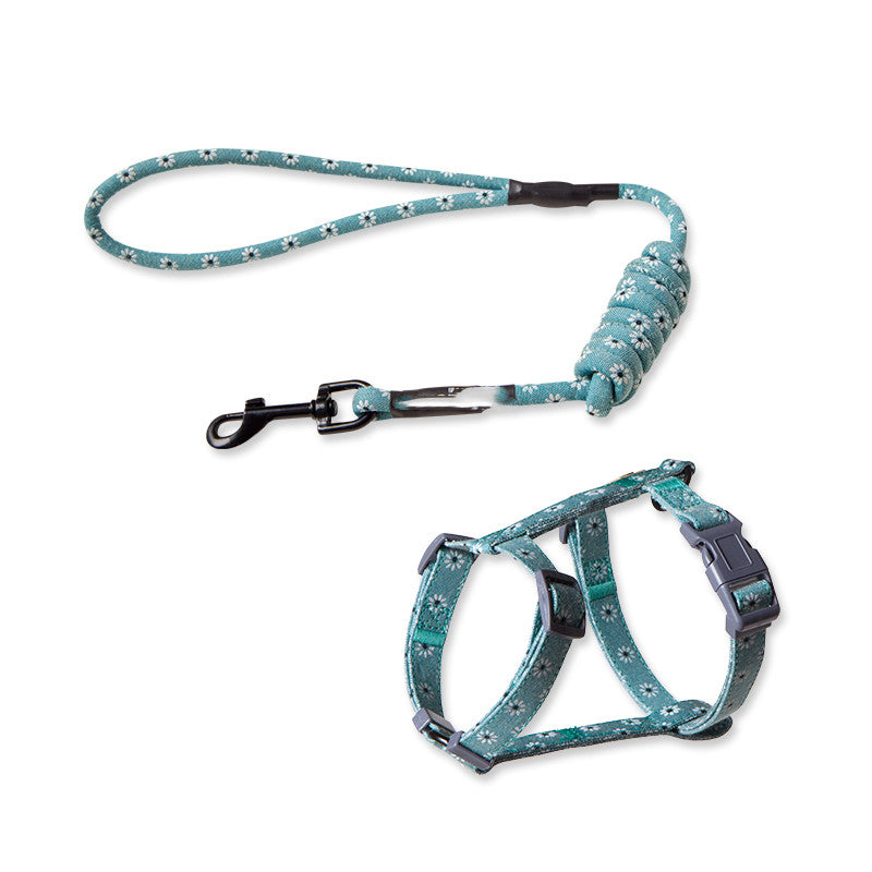 Pet Anti Escape Fashion Harness Leash Set