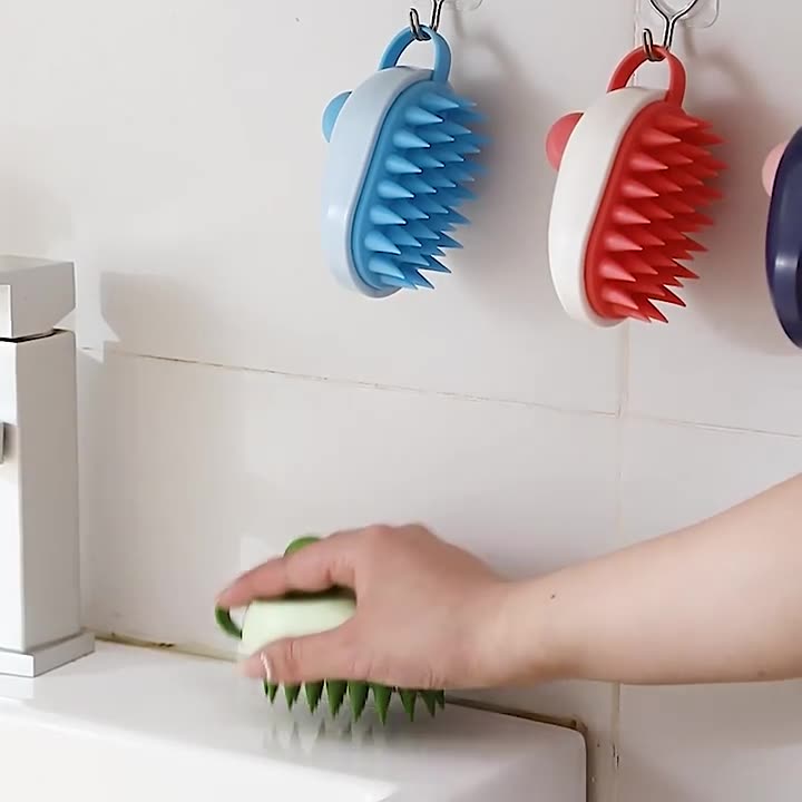 Soft Gel Pet Bath Shampoo Brush Massager Tool