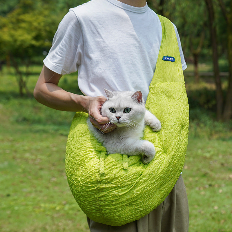 Pet Portable Shoulder Diagonal Warm Carrier Bag