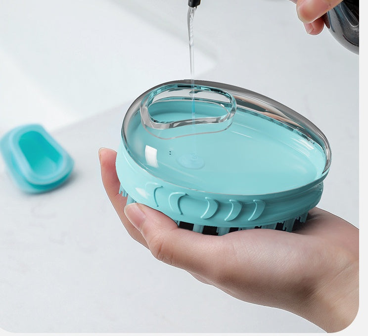 Pet Bath Massage Brush Grooming Scrubber Tool