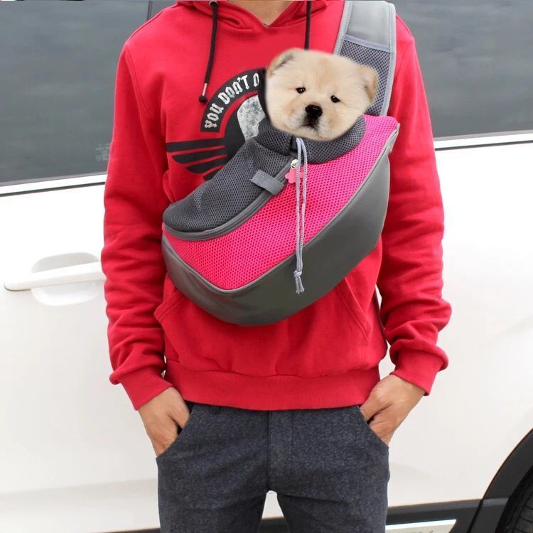 Pet Mesh Oxford Shoulder Travel Carrier Sling Bag