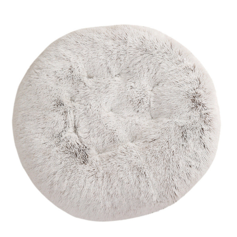 Pet Round Plush Warm Sleep Mat Bed