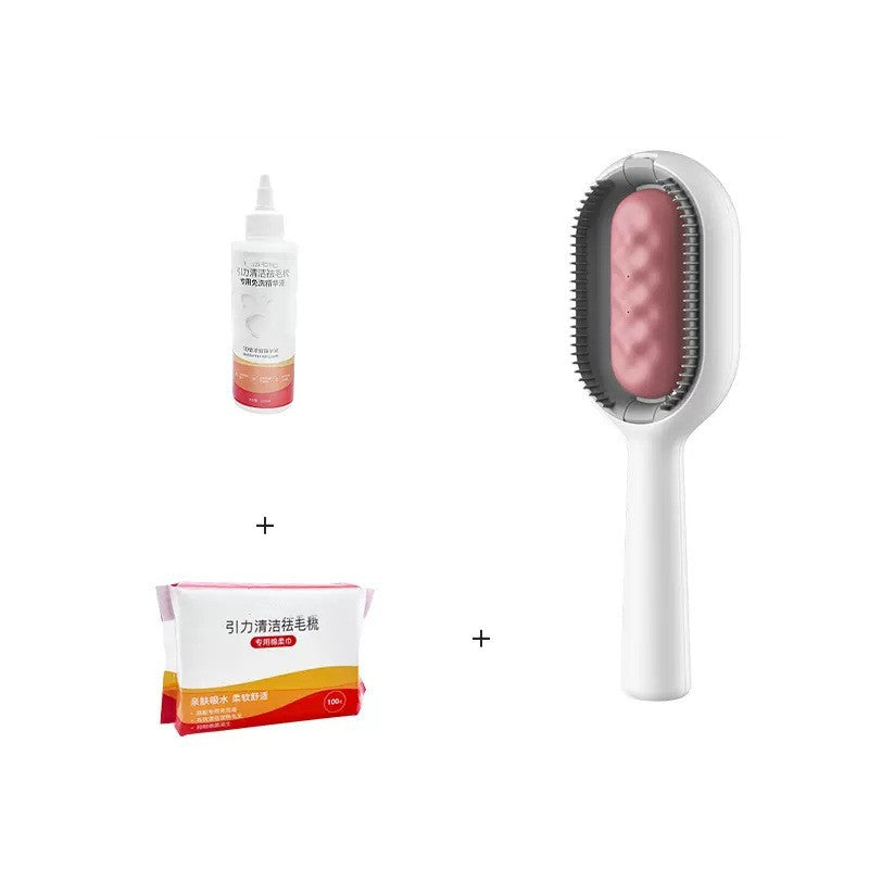 Pet Grooming Brush Dematting Comb With Hair Collection Tank