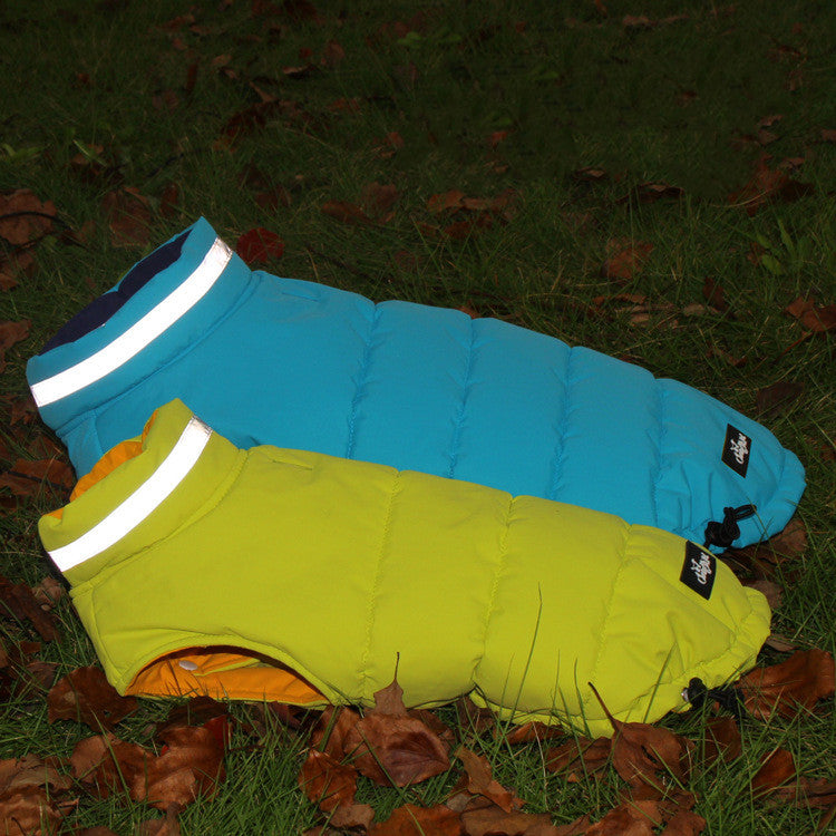 Thickened Waterproof Outdoor Pet Jacket Reflective Double Sided Clothing