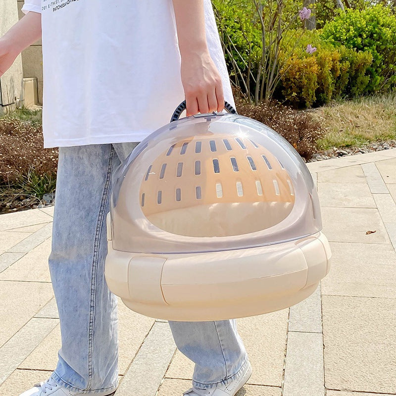 Pet Space Capsule Carrier With Panoramic View And Cushion