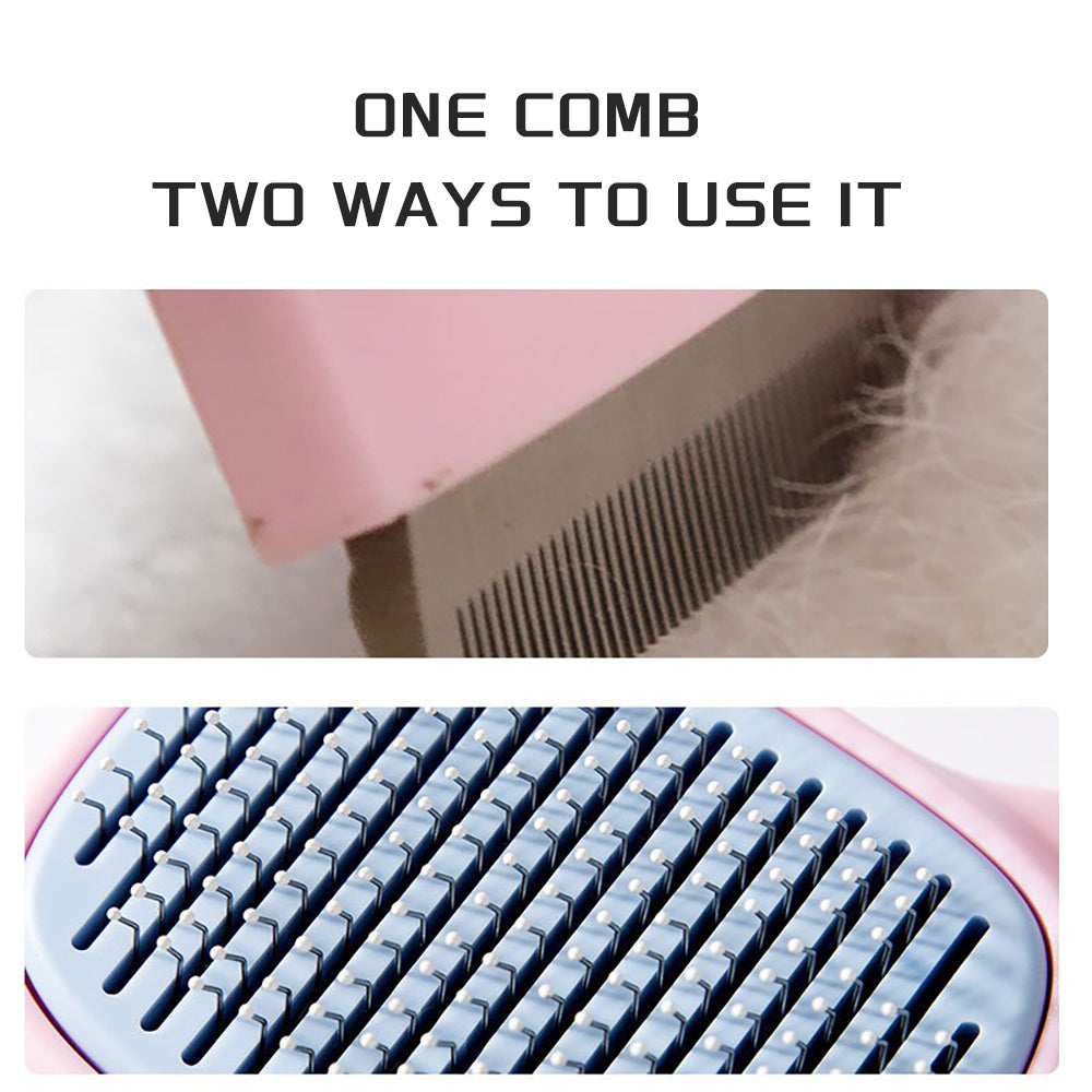 Pet Deshedding Grooming Brush For Hair Reduction And Detangling